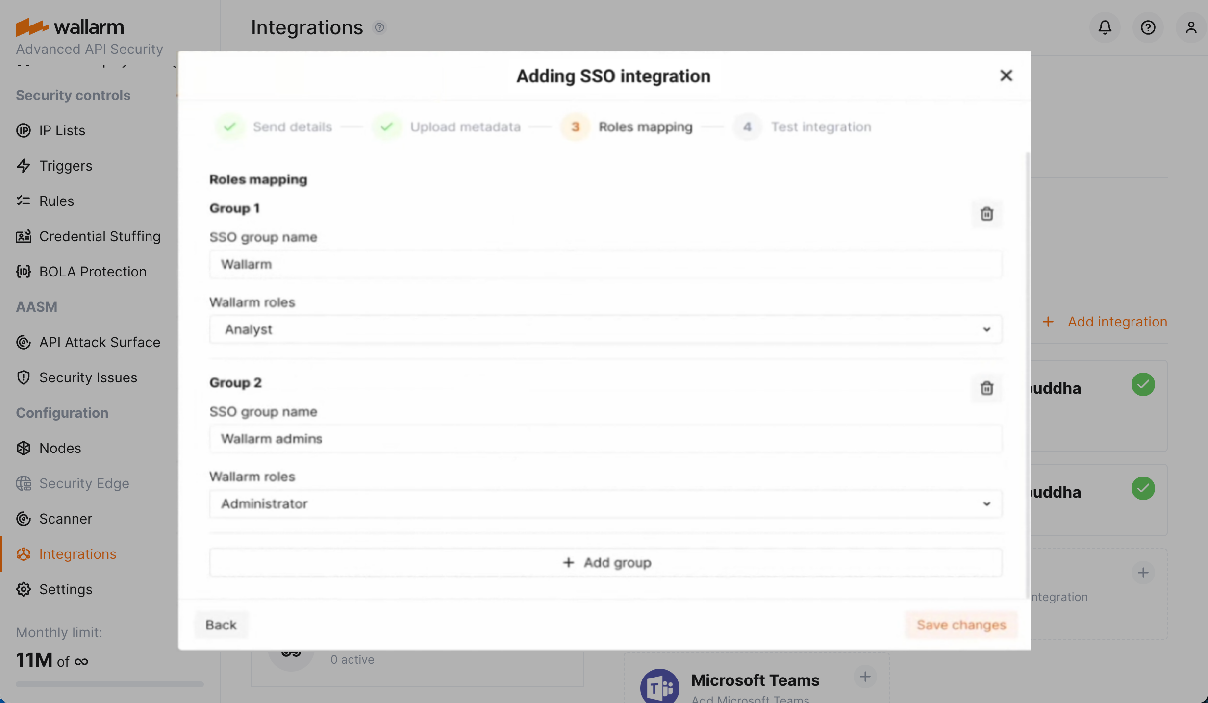 SSO groups to Wallarm roles - mapping in Wallarm