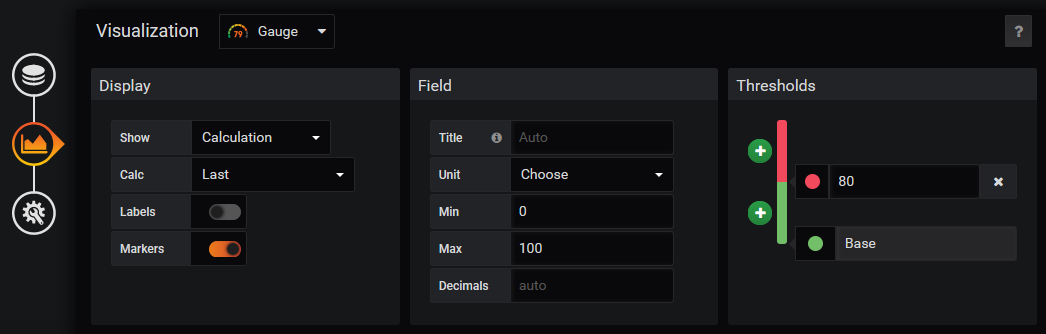 Configure visualization