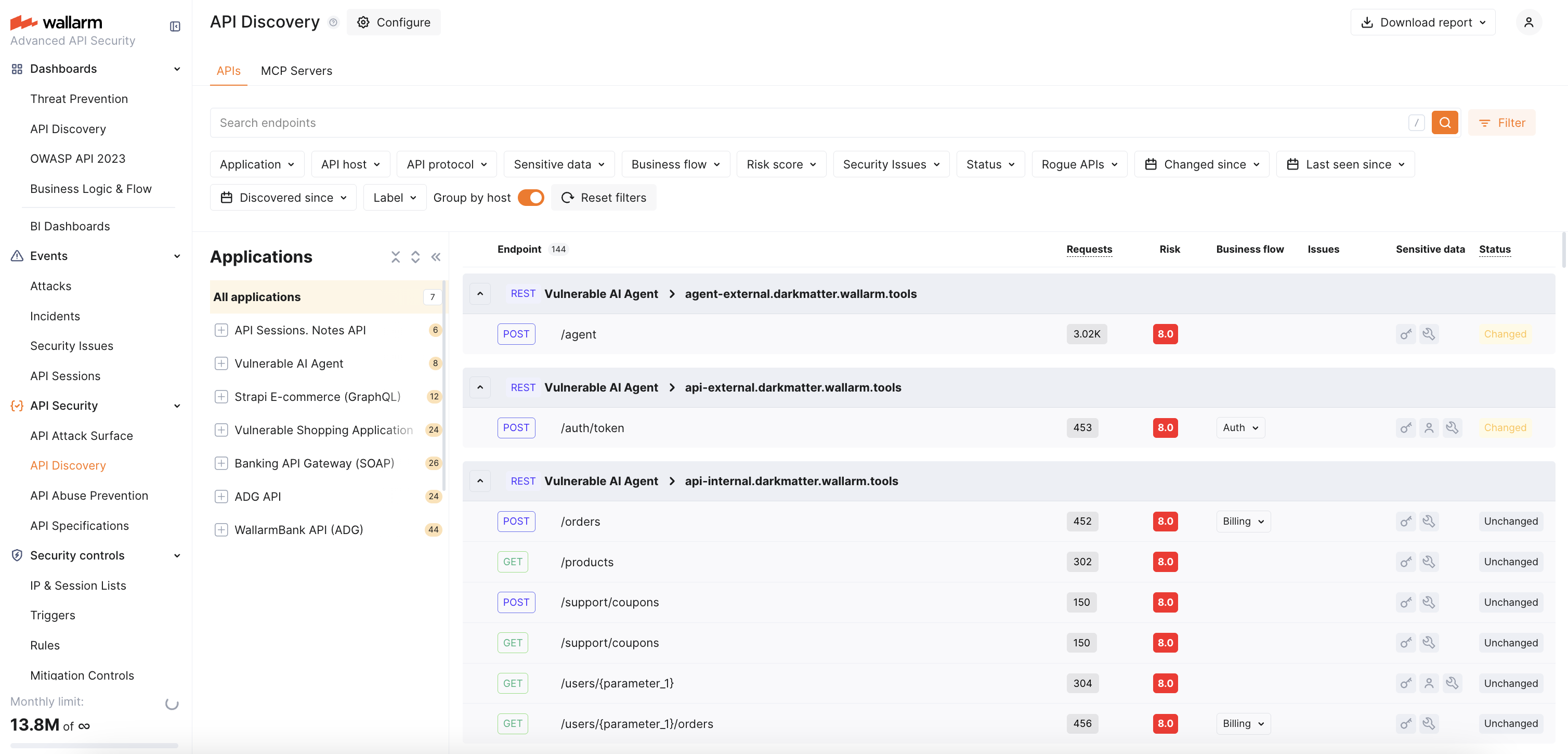 API Discovery - built API inventory