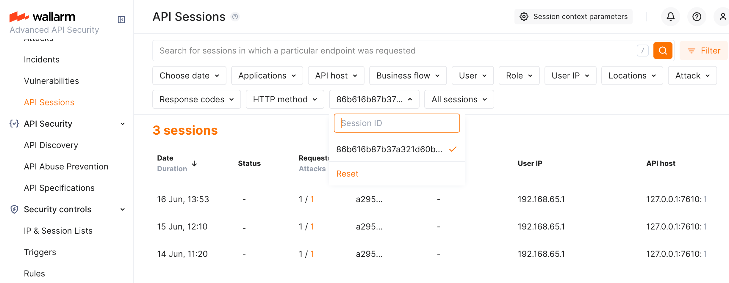 !API Sessions - multi-day session