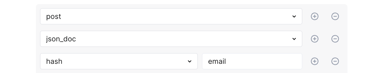 !Rules - parameter selection as opposed to API Sessions