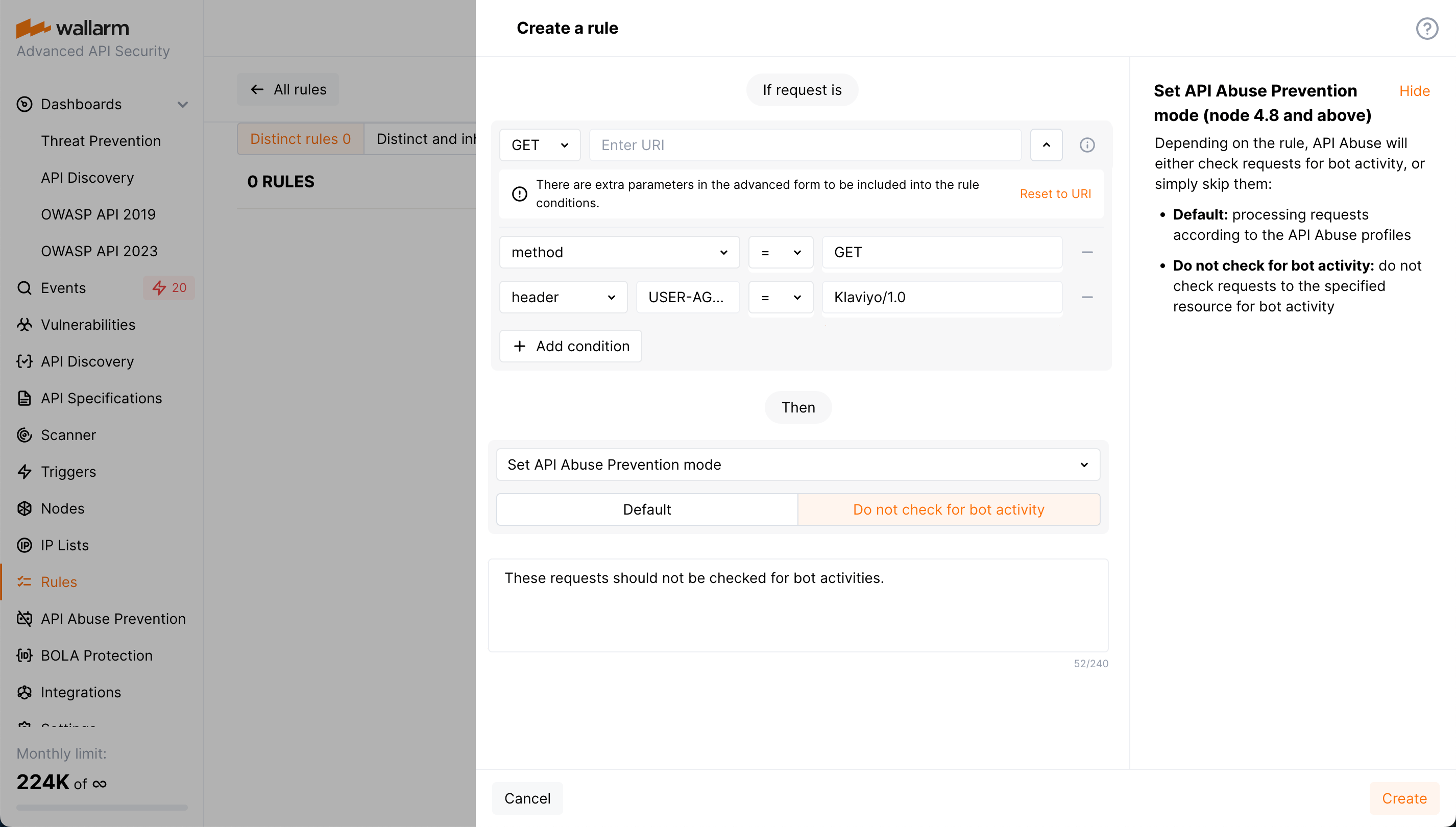 Do not check for bot activity for requests with specific headers