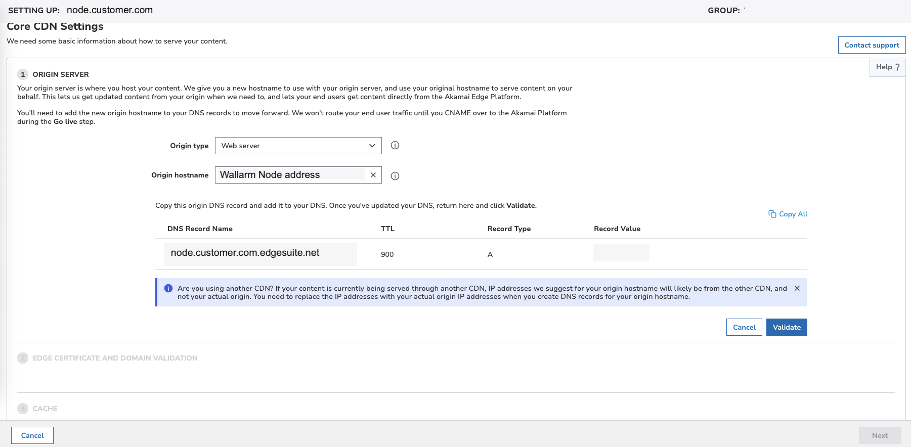 !Wallarm Node Property in Akamai