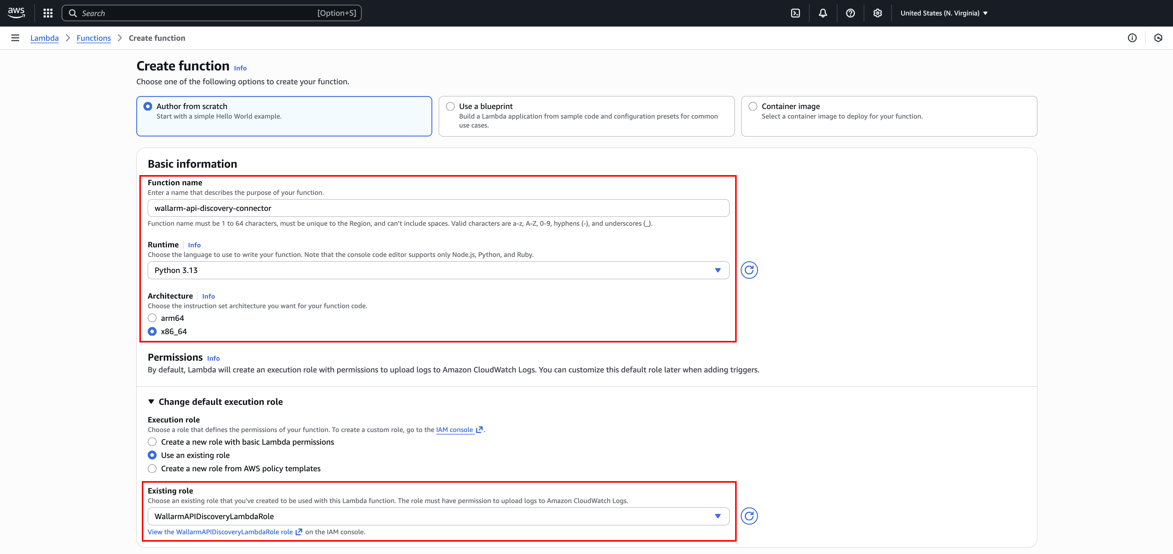 Create Lambda function